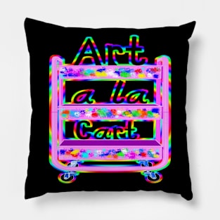 Art Teacher Painty Rainbow Cart Pillow