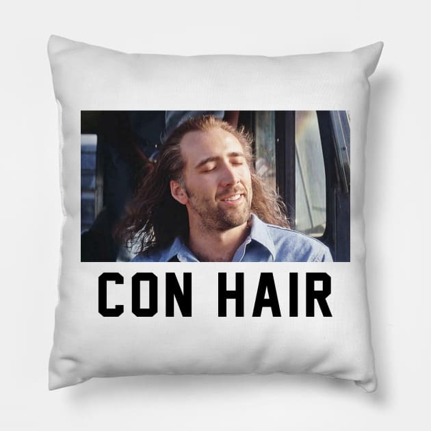 CON HAIR Pillow by BodinStreet