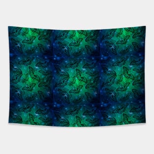 Monarch butterfly pattern Tapestry