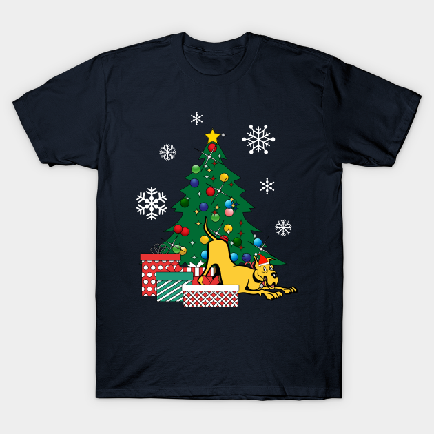 Discover Marmaduke Around The Christmas Tree - Marmaduke - T-Shirt