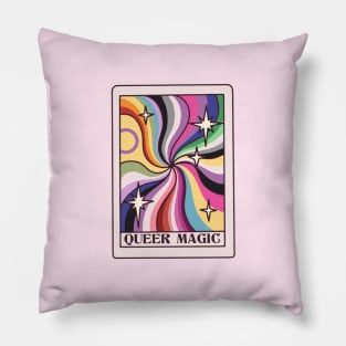 Queer Magic tarot card Pillow