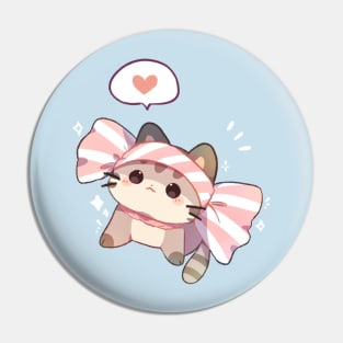 Ribbon Kitty Pin