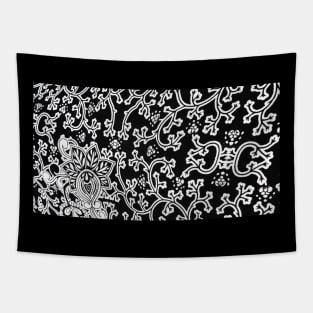 Black and White Pattern Tapestry