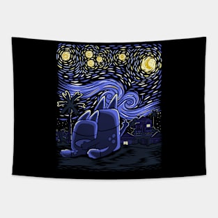 Heeler Night Tapestry