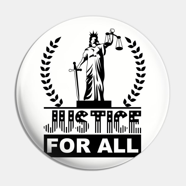 Justice For All Pin by Nirvanax Studio