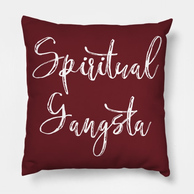 Spiritual Gangsta | Divine Feminine Tee Pillow by Soulfully Sassy