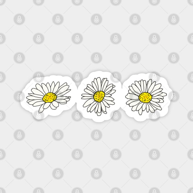 Cute Daisy Magnet by hotzelda