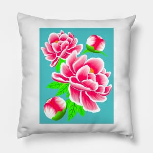 Graceful Peony Pillow