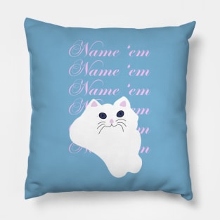 Sutton Cat "Name 'em" Pillow