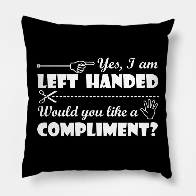 Lispe Yes, I am Left Handed Pillow by Lispe