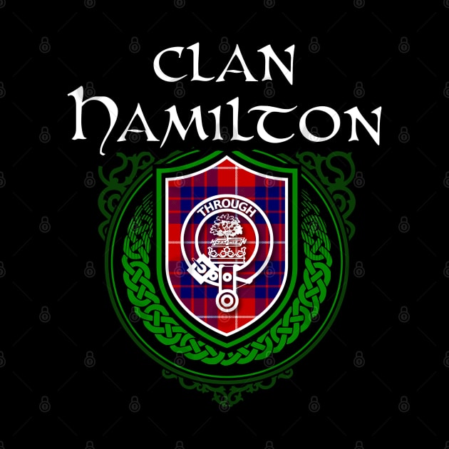 Clan Hamilton Surname Scottish Clan Tartan Crest Badge by Celtic Folk