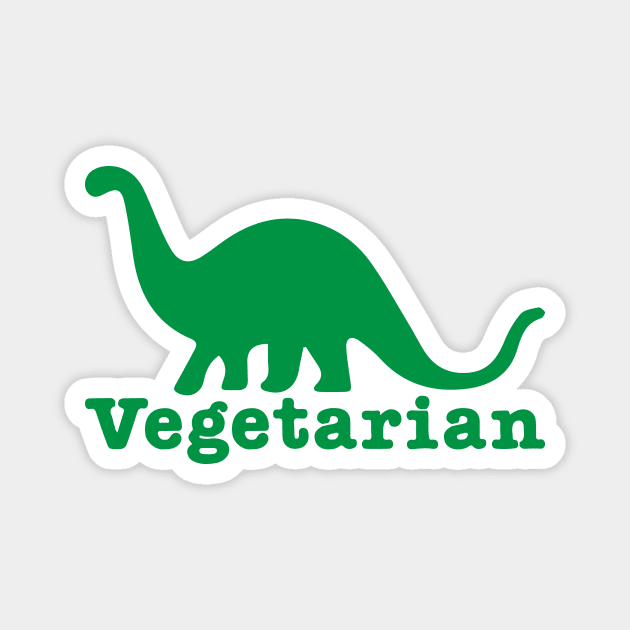 Vegan Vegetarian Dinosaur Funny Animal Humor Magnet by Mellowdellow