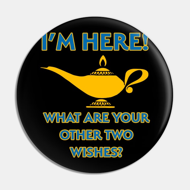 Genie - I'm Here, Lamp Pin by MainstreetMagic