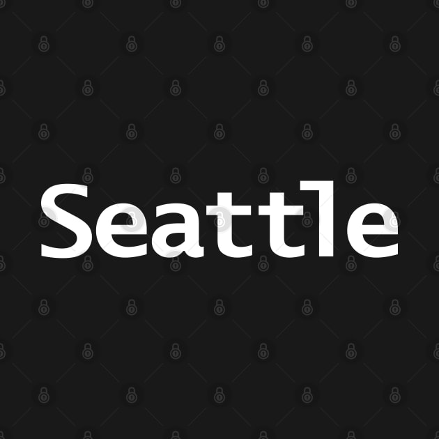 Seattle Minimal Typography by ellenhenryart