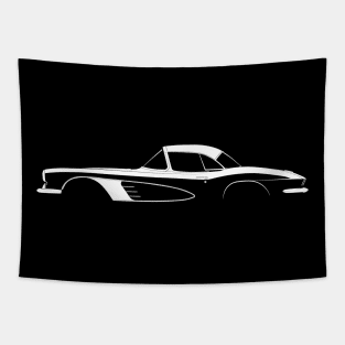 Chevrolet Corvette Hardtop (C1 1961) Silhouette Tapestry