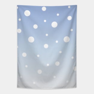 Wintermood | White | Blue Gradient Tapestry