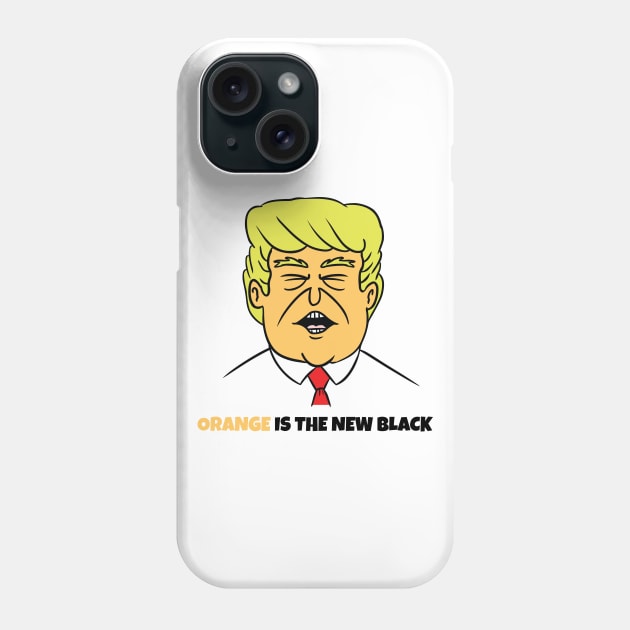 ORANGE NEW BLACK Phone Case by toddgoldmanart