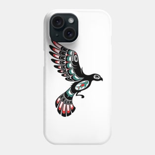 Red and Green Haida Spirit Flying Bird Phone Case