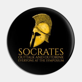 Ancient Greek Philosopher - Socrates At The Symposium Pin