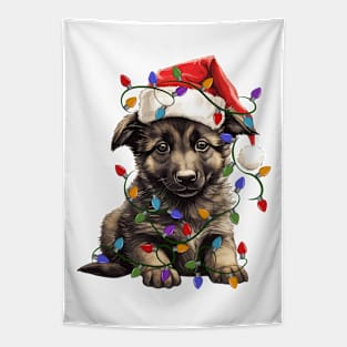 Christmas Puppy Tapestry