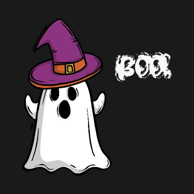 Boo Witch Hat Ghost by Dizzyland