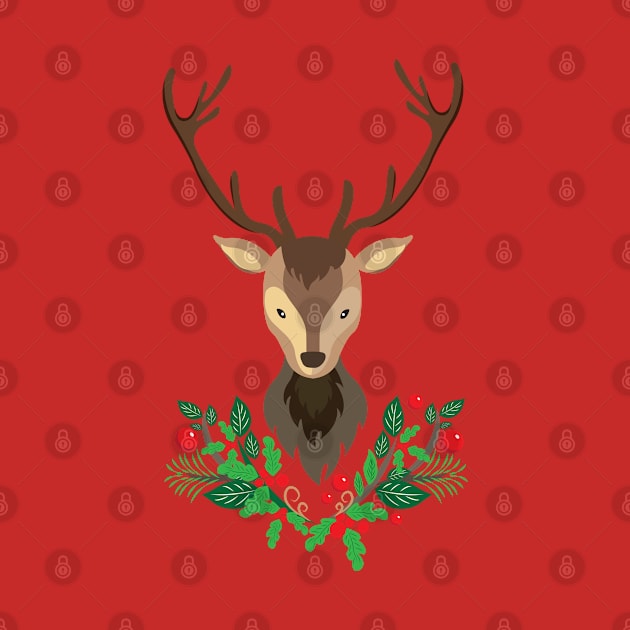 Reindeer Christmas by Arviana Design