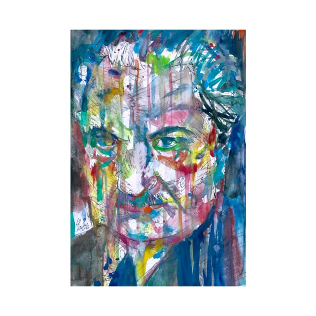 MARTIN HEIDEGGER watercolor portrait by lautir