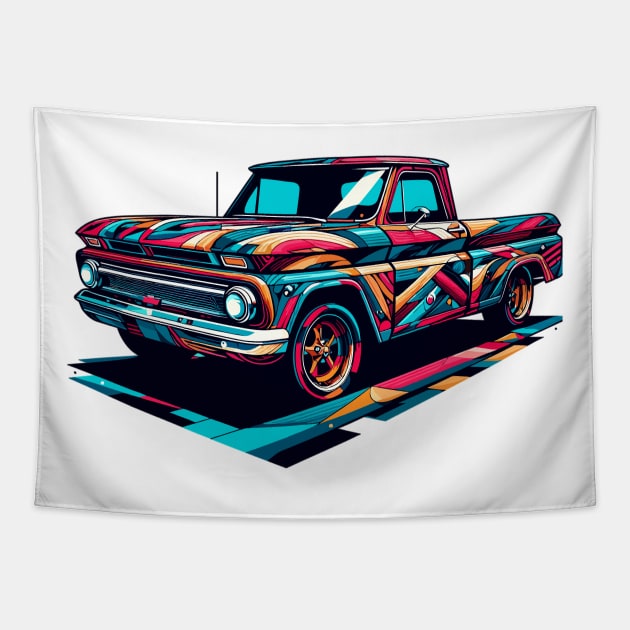 Chevy truck Tapestry by Vehicles-Art