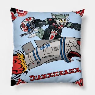 VF-102 Diamondbacks Nose Art Variation Pillow