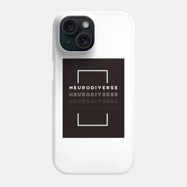 neurodiverse Phone Case by shoreamy