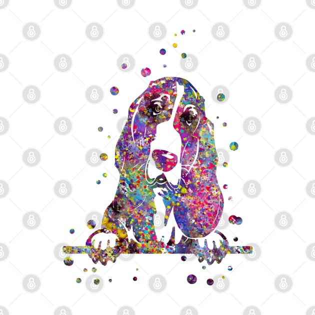 Basset hound, by RosaliArt