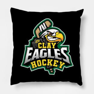 Oregon Clay High Eagles Hockey Pillow