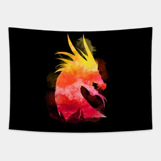 Dragon watercolor Lava Tapestry