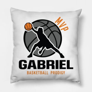 Gabriel MVP Custom Player Basketball Prodigy Your Name Pillow