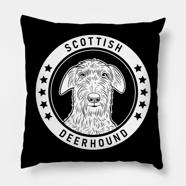 Scottish Deerhound Fan Gift Pillow by millersye