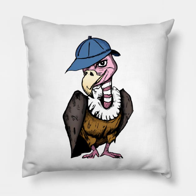Crooked Vulture Version I Pillow by design19970