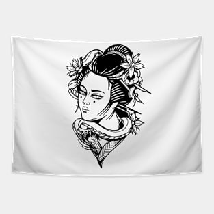 Geisha by Digent.ink Tapestry