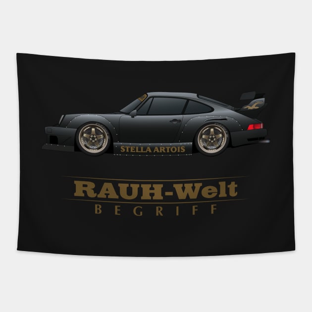 RWB 911 Tapestry by AutomotiveArt