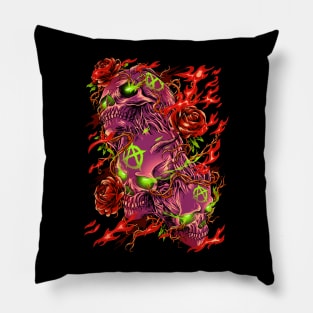 Anarchy skull Pillow