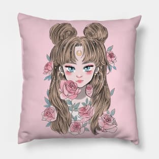 Bunny rose Pillow