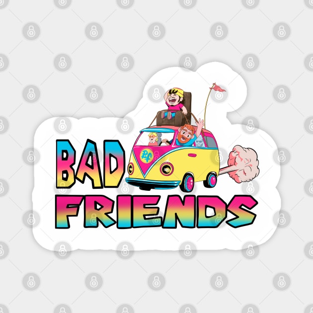 Super Bad Kart Friends Magnet by Eman.G.Nation