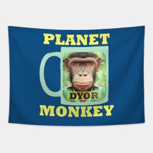 Funny Monkey Bored Animals Meme Tapestry