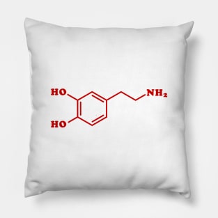 Dopamine Molecular Chemical Formula Pillow