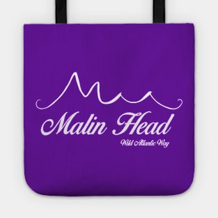 Wild Atlantic Way Ireland Apparel - Malin Head, white text Tote