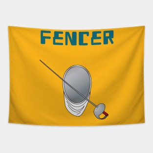 Fencer game - fencing sport Tapestry