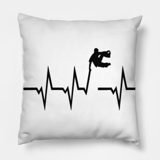 Parcour Heartbeat Funny Outdoor Running Sport Design Pillow