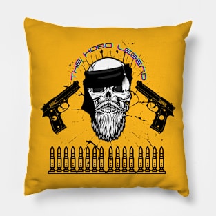 Hobo Legend Bullet n Skull Pillow