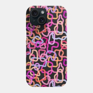 Pink, Purple, and Orange Abstract Phone Case