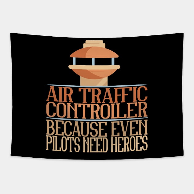 Funny Air Traffic Controller Tapestry by TheBestHumorApparel