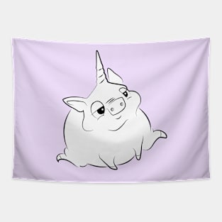 Kiwi The Unicorn Piglet Tapestry